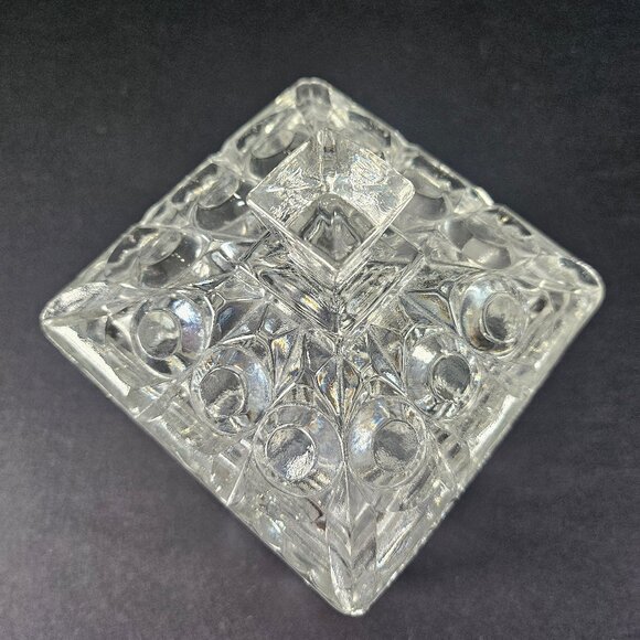 Square Biscuit Barrel Express Number 5234 Bagley And Co. Circa 1934-75 Art Deco - Picture 9 of 9